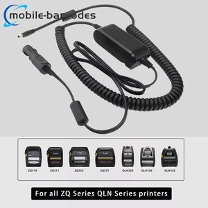 EUR Car/RV DC Adapter Charger for Zebra ZQ510 ZQ511 ZQ520 ZQ521 QLN220 QLN320 - Zdjęcie 1 z 6