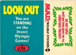 1983 Fleer Mad Trouble Sticker - Do Not Open - Picture 1 of 2