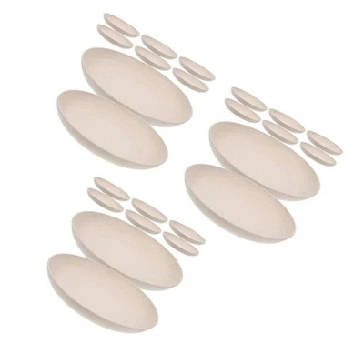  24-teiliges Essteller-Set: Unzerbrechliche Müsliteller aus Weizenstroh, - Bild 1 von 4