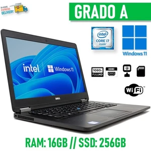 Notebook Dell E7470 I7 14" FHD Windows 11 Pro 16gb 256gb PC Compu Renovado - Imagen 1 de 7