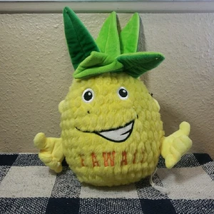 Erdnymphe Hawaii Aloha Mahalo Ananas Plüsch 11 Zoll groß Sonnenbrille fehlt  - Bild 1 von 9