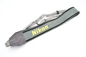[Excellent+5] NIKON WIDE STRAP Adjustment possible Yellow Gray From Japan - Picture 1 of 8