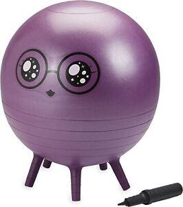 New Gaiam Kids Stay-n-Play Balance Ball XL Miss Independent 52cm Age 8-11 Purple