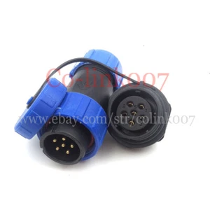 SP21 6 pin Waterproof Connector, IP67 15A Industrial Aviation Power Signal Plug - Picture 1 of 8