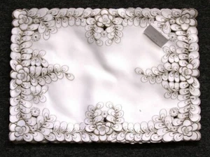 Embroidered Peacock Polyester Fabric Embroidery Table Placemat Runner Party Deco - Picture 1 of 8