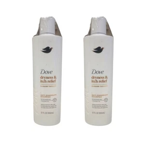 NEW 2 Dove DermaCare Scalp Anti-Dandruff Shampoo Dryness and Itch Relief 12 oz - Picture 1 of 1