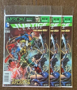 2013 Justice League Throne of Atlantis #16 DC Comics - newsstand issue - Picture 1 of 16
