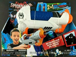 SpiderMan Web Burst Blaster Into The Universe Spider-Noir Hasbro New in Box - Picture 1 of 12