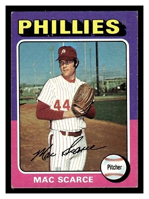 1975 TOPPS MINI BASEBALL MAC SCARCE #527 PHILADELPHIA PHILLIES HIGHER GRADE - Image 1 of 2