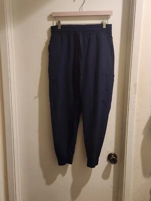 Pantalones Médicos Jaanuu Para Mujer Pequeños Azul Pequeño Ponte En Contraste Cómodos Ropa de Trabajo Foto 1 de 4