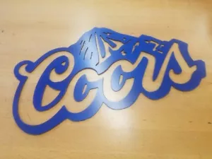Coors Metall Wandbild Plasmaschnitt Dekor hell Bier Höhle Schild Geschenkidee - Bild 1 von 1