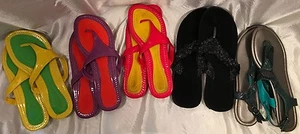 Set of 5 AVON Sandals & Hanging Shoe Pockets Storage - Picture 1 of 4