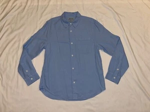 Camisa Madewell Hombre La Perfecta en Sarga Softdrape, Azul Peri, Talla Mediana - Imagen 1 de 11