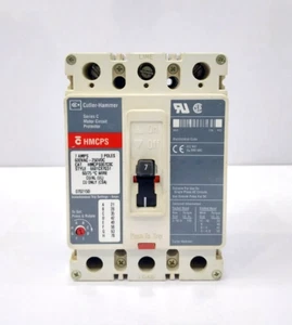CUTLER-HAMMER HMCPS HMCPS007C0C CIRCUIT BREAKER 7A 3 POLE - Picture 1 of 7