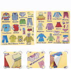  2 arkusze Klasyfikacja odzieży Pvc Etykiety dla dzieci dla dzieci Komoda Sortowanie ubrań