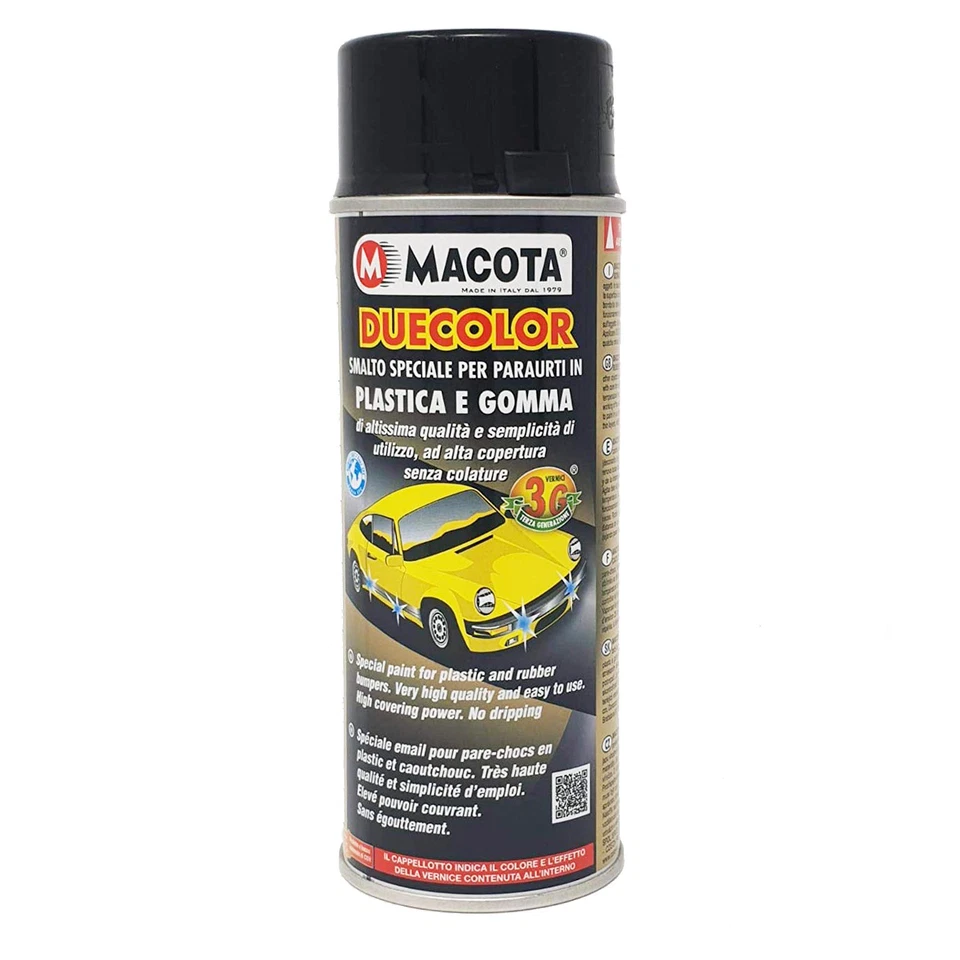 MACOTA DUECOLOR vernice spray smalto acrilico per plastica gomma paraurti auto - Immagine 1 di 1