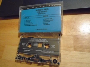 RARE PROMO Junior Reid CASSETTE TAPE One Blood reggae '90 BLACK UHURU Sly Robbie - Picture 1 of 2