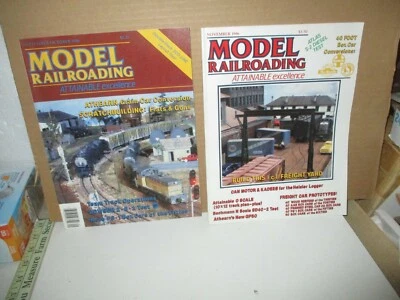 2 Magazine Back Issues: Model Railroading, Vol. 16, No. 6 & Vol. 17 No. 2 1986  - Image 1 of 2