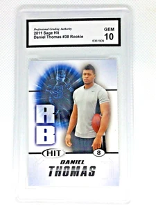 2011 SAGE Hit Daniel Thomas #38 Rookie RC PGA Gem 10 - Bild 1 von 2