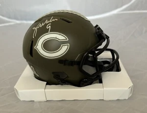 Jim McMahon Autographed Chicago Bears ‘Salute To Service’ Speed Mini helmet -BAS - Bild 1 von 6