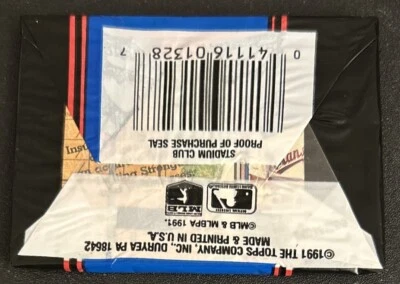 1991 Topps Stadium Club Baseball Pack Scott Coolbaugh Padres Showing On Back - Image 1 of 2