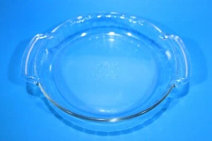 Plato de pastel de vidrio profundo de 9" para horno Anchor # 1075 estriado con asas - Imagen 1 de 8