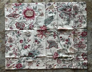 Pottery Barn Standard Pillow Sham MARIE Palampore Red Ivory Pink Blue Floral - Picture 1 of 6