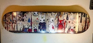 Limited Edition Autogramm Wee Man Two Felons Skateboard 38/100 Art By Valery M - Bild 1 von 9