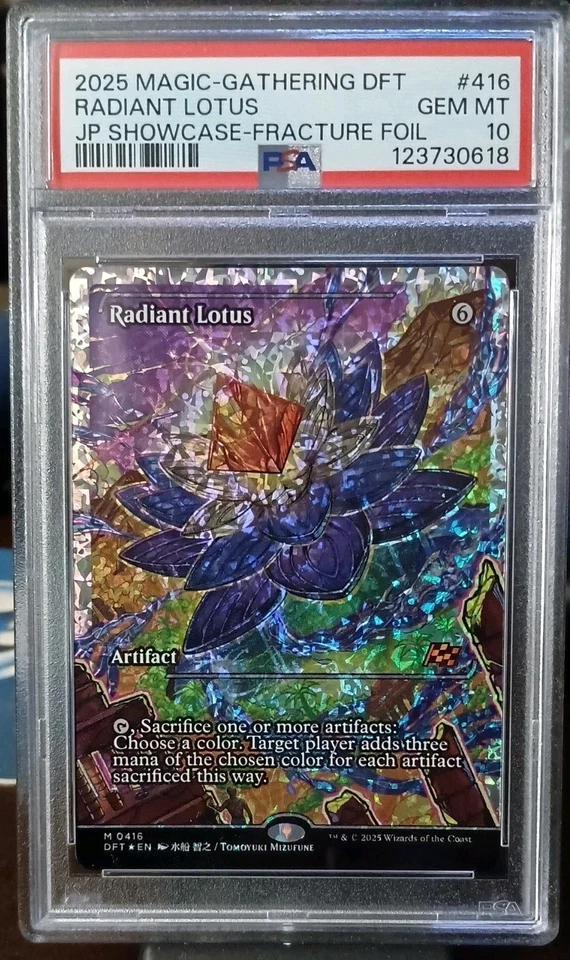 Radiant Lotus (JP Showcase) Fracture Foil #416 Aetherdrift MTG ~ PSA 10 ~ - Image 1 of 2