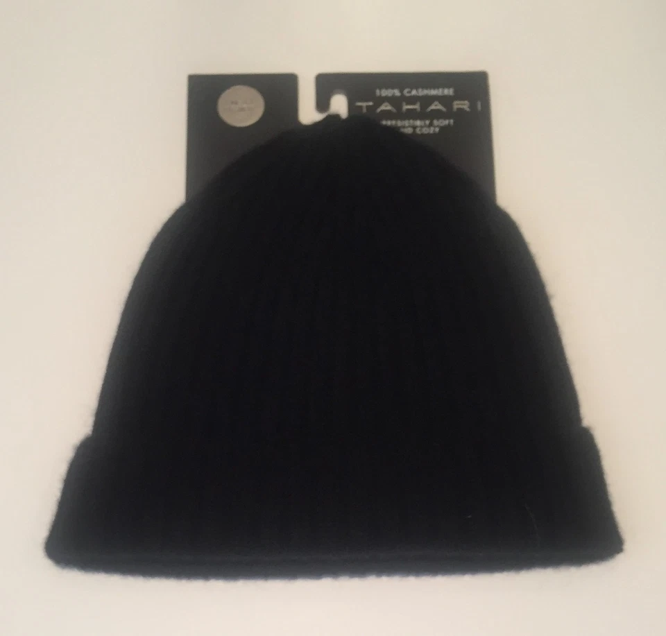 NUEVO CON ETIQUETAS SOMBRERO MARCA TAHARI 100% CACHEMIR COLOR NEGRO TALLA ÚNICA Foto 1 de 1