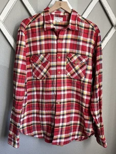 J.Crew Wallace & Barnes Arbeitshemd Herren L Baumwolle Twill kariert - Bild 1 von 8