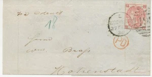 GB 1872 QV 3d pl.7 (JK) on very fine wrapper w Duplex Postmark 498 / MANCHESTER - Picture 1 of 1