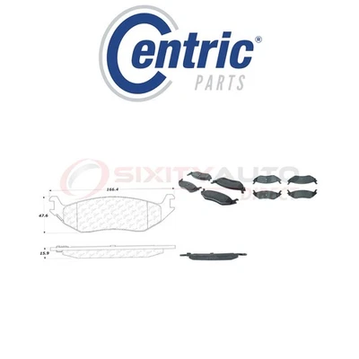 Centric Posi Quiet Disc Brake Pads w Shims for 2003 Dodge Ram 1500 Van 3.9L im Foto 1 de 4