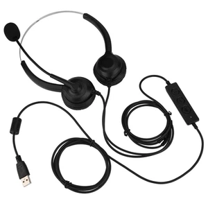 Mute Function Call Center USB Headset Noise Cancelling USB Call Center Headse FY - Bild 1 von 10