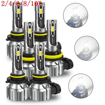 AUXITO 9005+9006+H11 LED High Low Beam Headlights Combo Bulb White Bright 2/4X - Image 1 of 4