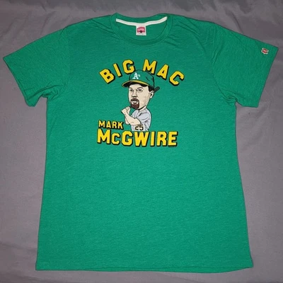 Mark McGwire Shirt Mens XL Oakland Athletics Big Mac Homage 2021 Baseball Tee - Image 1 of 4