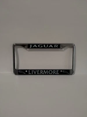 Jaguar Livermore CA Metal License Plate Frame Holder Embossed  - Image 1 of 4
