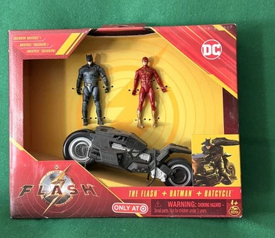 DC The Flash Batman Batcycle Target Exclusivo Conjunto de Figuras de Acción NUEVO Divertido Regalo Foto 1 de 2