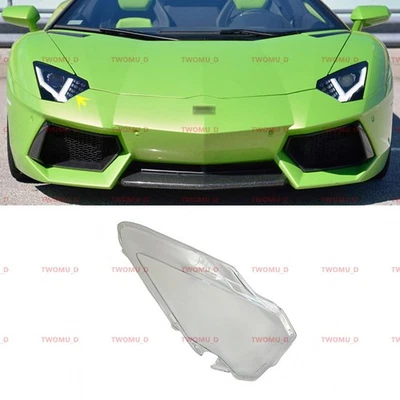 For Lamborghini Aventador 2012-2021 Right Side Front Headlight Lens Cover+Glue - Image 1 of 4
