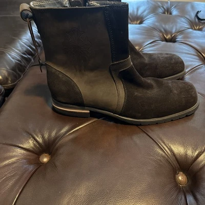 Loung By Mark Nason Brown Leather Side Zip Boots Men’s Size 9M - Image 1 of 4