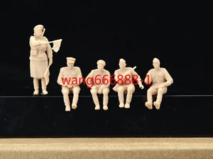 3D Printed 1:72/48 WW II Soviet "Tactical vehicle Driver/Passenger" 5 Man Model - Picture 1 of 5