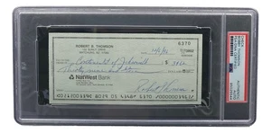 Bobby Thomson New York Giants Signed Bank Check PSA/DNA 85025544 - Picture 1 of 3