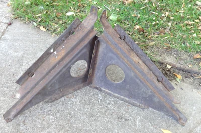 Ford Modelo T 1926 1927 PISO DELANTERO PLACA SOPORTES LATERALES ELEVADORES ROADSTER Original Foto 1 de 4