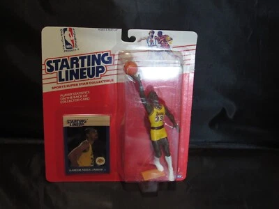 Kareem Abdul Jabbar Kenner 1988 alineación inicial LA Lakers primer año patio Foto 1 de 4