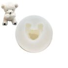 Tools DIY Craft Silicone Mould Soap Making Bear Candle Mold 3D Art Wax Mold