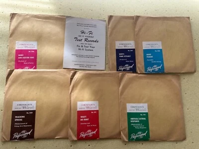 Professional Components Test Records, cmplete set of 6 - Image 1 of 4