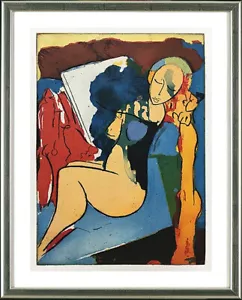 Armin Mueller-Stahl (geb. 1930), Liegende, 2019 - signiert, gerahmt - Bild 1 von 1