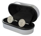 LUXURY SILVER THREE PENCE CUFFLINKS CHOICE OF DATE 1920-1944 BIRTHDAY PRESENT