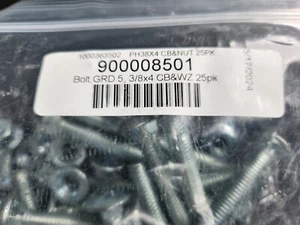 (25-Pk) Bolts Grade 5 3/8" x 4" 900008501 - Picture 1 of 2