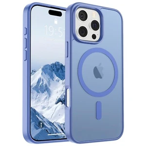 iPhone 16 Pro Max Case (Compatible w MagSafe) Slim Translucent Matte Blue Purple - Zdjęcie 1 z 6